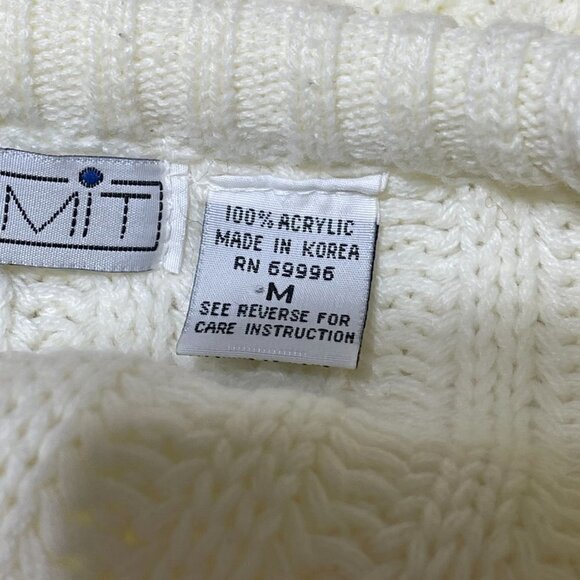 VTG Permit Men's Crew Neck Sweater Long Sleeve Cream Size M Medium - Picture 6 of 7